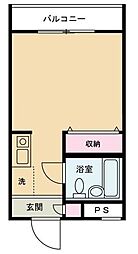 レジデンス明大前 3階1Kの間取り