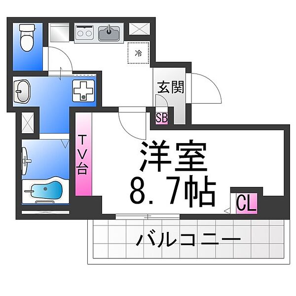 エヌエムキャトフヴァン ｜大阪府堺市堺区神明町西１丁(賃貸マンション1K・4階・26.67㎡)の写真 その2