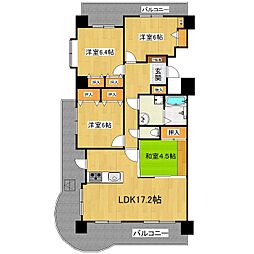 ニューガイア空港通り 4LDKの間取図画像