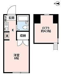 セフィール片町 ワンルームの間取図画像