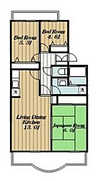 ドリームガーデン伊勢原 3LDKの間取図画像
