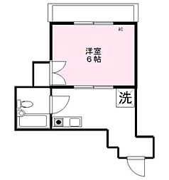 モン・メゾン 1Kの間取図画像