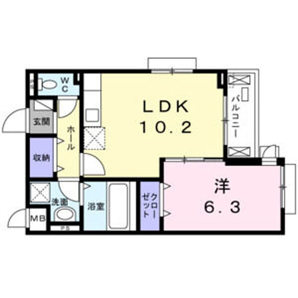 兵庫県尼崎市瓦宮１丁目(賃貸アパート1LDK・2階・41.31㎡)の写真 その2