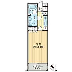 日神デュオステージ荻窪 1Kの間取図画像