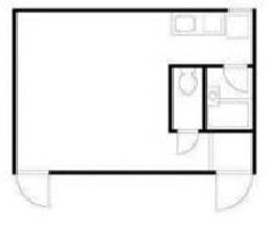 プラットハセガワ 3階ワンルームの間取り