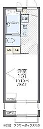 レオパレス和田 1Kの間取図画像