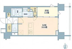 ルジェンテ西日暮里 1LDKの間取図画像