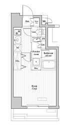 レジデンス北大塚 1Kの間取図画像