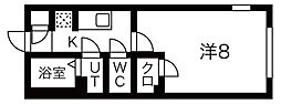 tocotamaterrace池上 1Kの間取図画像