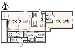 カサ・デルフト 1LDKの間取図画像