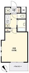 パレ・ホームズ田無 1Kの間取図画像