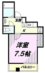 間取図画像 1K