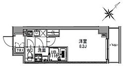 S-RESIDENCE王子west 1Kの間取図画像