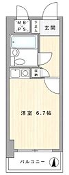 ライオンズマンション海老名 ワンルームの間取図画像
