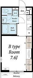 リブリ-010 1Kの間取図画像