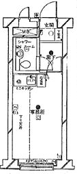 ダイアパレス石神井公園 ワンルームの間取図画像