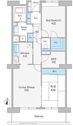 ウイングプラザ 2LDKの間取図画像