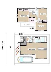 板橋区西台3丁目　新築一戸建 2階3LDKの間取り