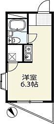 ダジュール生田 ワンルームの間取図画像