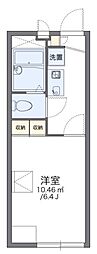 レオパレスエスペランサ 1Kの間取図画像