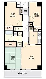 アーバンパーク市ヶ尾 3LDKの間取図画像
