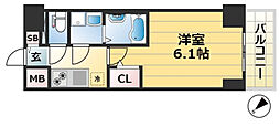 エスリードザ・ランドマーク神戸 1Kの間取図画像