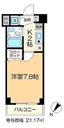シティハイツ新小岩 1Kの間取図画像
