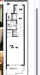 ライオンズマンション都立家政第2 1Kの間取図画像