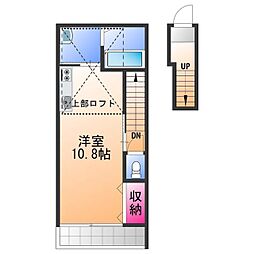 ラ・テラス和泉府中 ワンルームの間取図画像