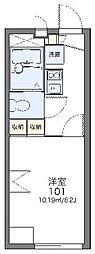 レオパレス向陽2 1Kの間取図画像