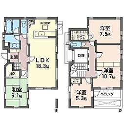 藤が丘戸建 1階4LDKの間取り