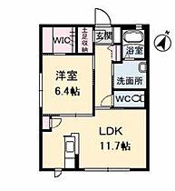 メゾンスカイヒルズ　Ｃ棟 C0102 ｜ 山口県山口市江良３丁目6-5（賃貸アパート1LDK・1階・48.60㎡） その2