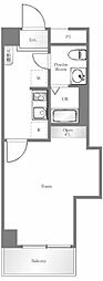 パールシティ小石川 1Kの間取図画像