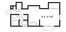 ソレイユ広尾 1Kの間取図画像