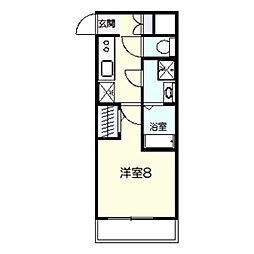 S-RESIDENCE堺市駅前 8階1Kの間取り