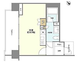 ファミールグラン銀座4丁目オーセンティア ワンルームの間取図画像