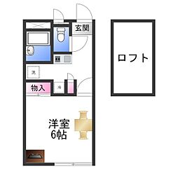 間取図画像 1K