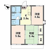 グリーンメドゥ 102 ｜ 宮城県仙台市泉区長命ケ丘４丁目16-13（賃貸アパート3K・1階・42.00㎡） その2