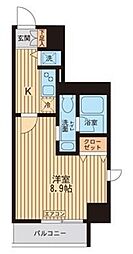 KDXレジデンス入谷 1Kの間取図画像