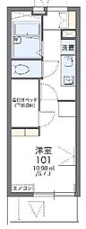 レオパレスサンヴィレッジ19 1Kの間取図画像