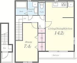 セレーナ・メゾン 1LDKの間取図画像