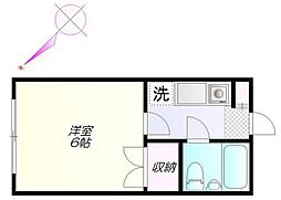 コンソルコート 1Kの間取図画像