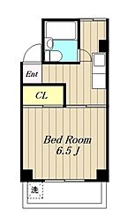 シルクハイツA 1Kの間取図画像