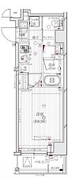 REGALIZ清澄白河ブロッサム 1Kの間取図画像