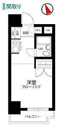 TOP川崎第5 ワンルームの間取図画像