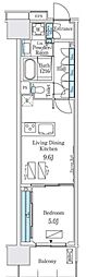 ロイヤルパークス有明 1LDKの間取図画像