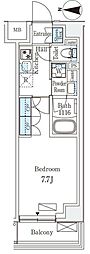 アークマーク新宿西落合 1Kの間取図画像