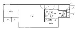 グランパセオ中野 1LDKの間取図画像