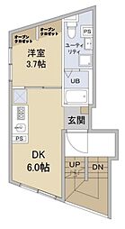 Lupinus目白台 4階1DKの間取り