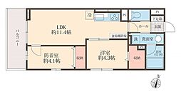 Ｌｉｂｅｒｔｅ井草 2階2LDKの間取り